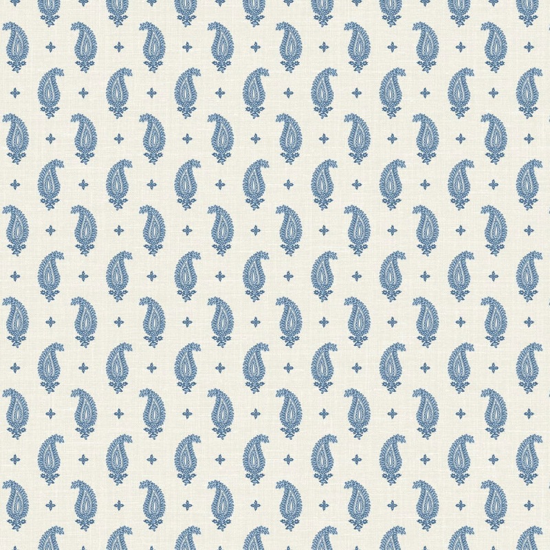 Seabrook Designs Maia Linen French Blue Fabric