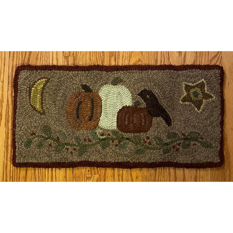 Payton’s Primitives Rug Hooking Pattern ~ Bittersweet Pumpkins