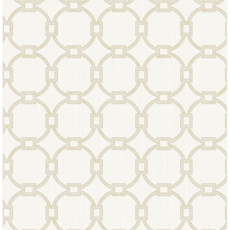 2766-002545 Monte Carlo Off-White Links Wallpaper Per Bolt