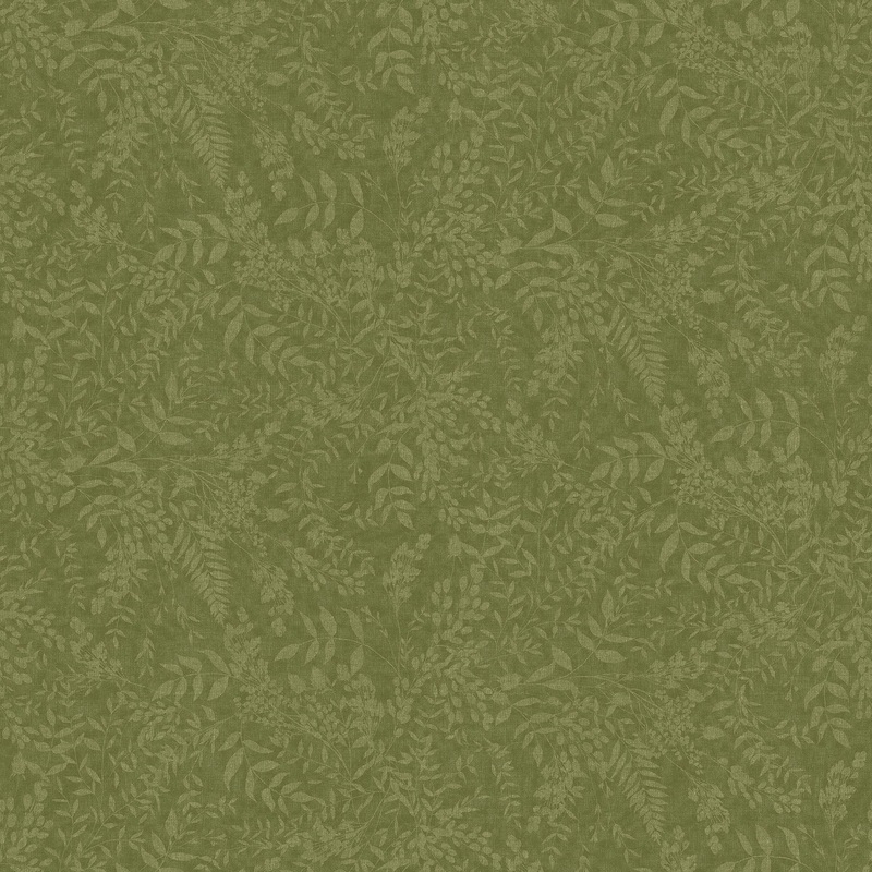 Natural Elements ~  Tonal Leaves ~ 27861-76 Dark Green 1/2 Yard