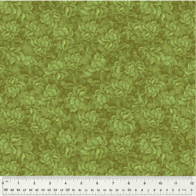 Jolene ~ Flower Texture 53881 7 Leaf 1/2 Yard