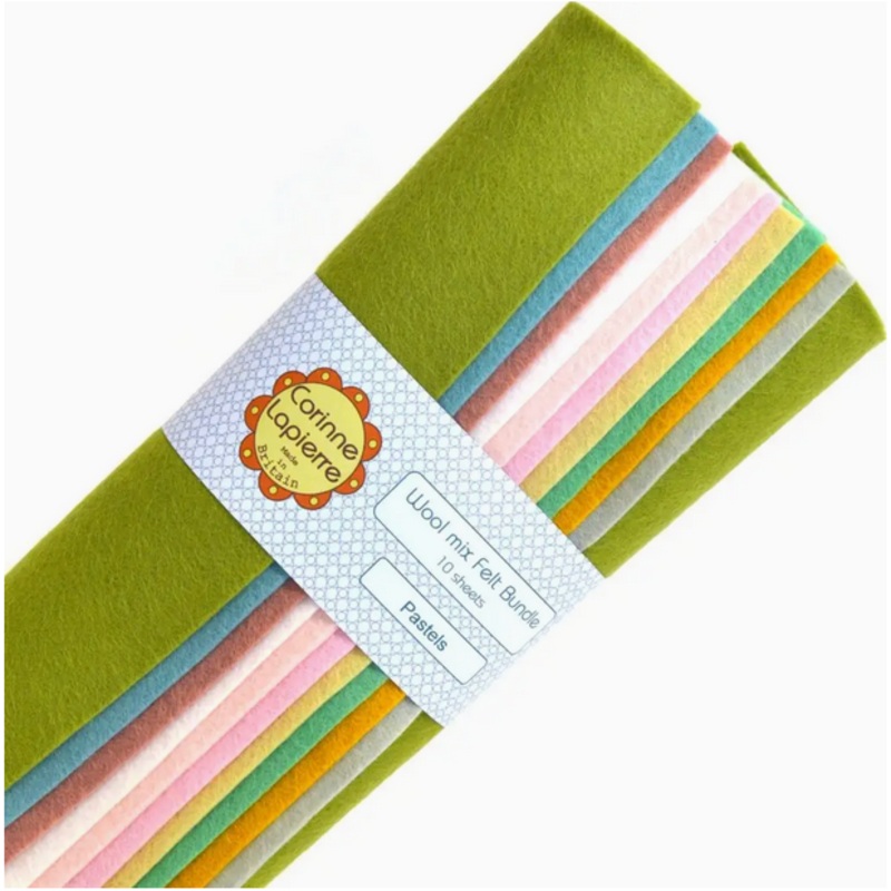 Corrine Lapierre | Felt Bundle of 10 Sheets – Pastels