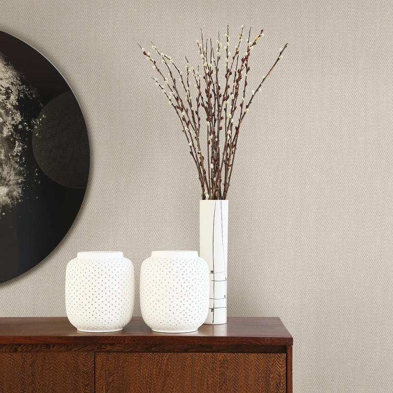Tweed Light Grey Texture Wallpaper Per Bolt