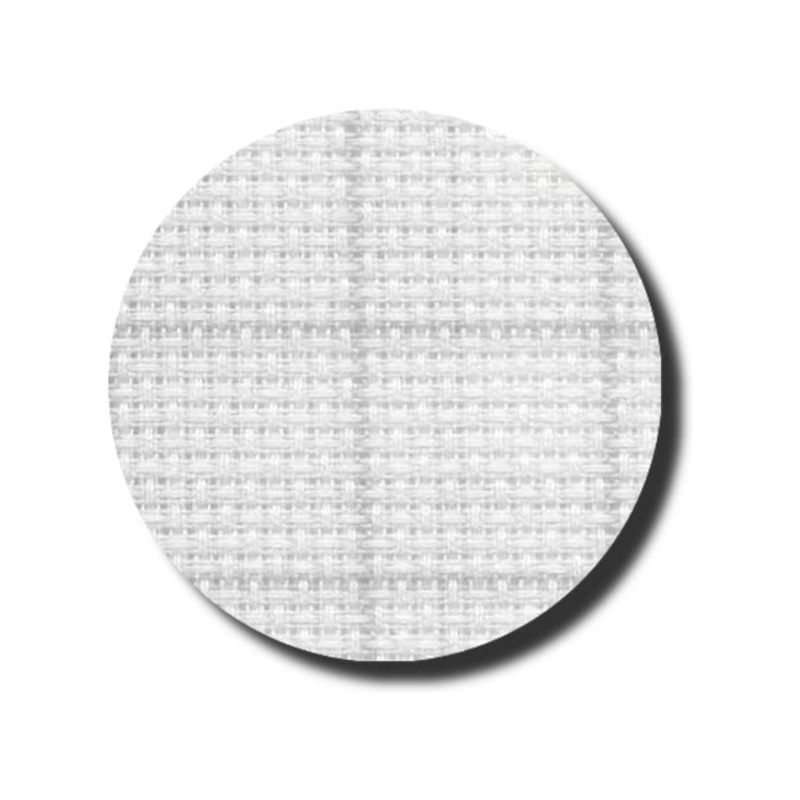 Zweigart ~ 14 ct Easy Grid White/Grey Aida – 43″ Fat Eighth or Custom