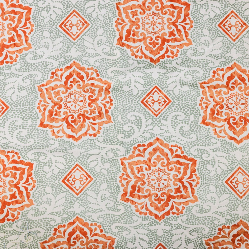 Waverly Malta Apricot Printed Fabric