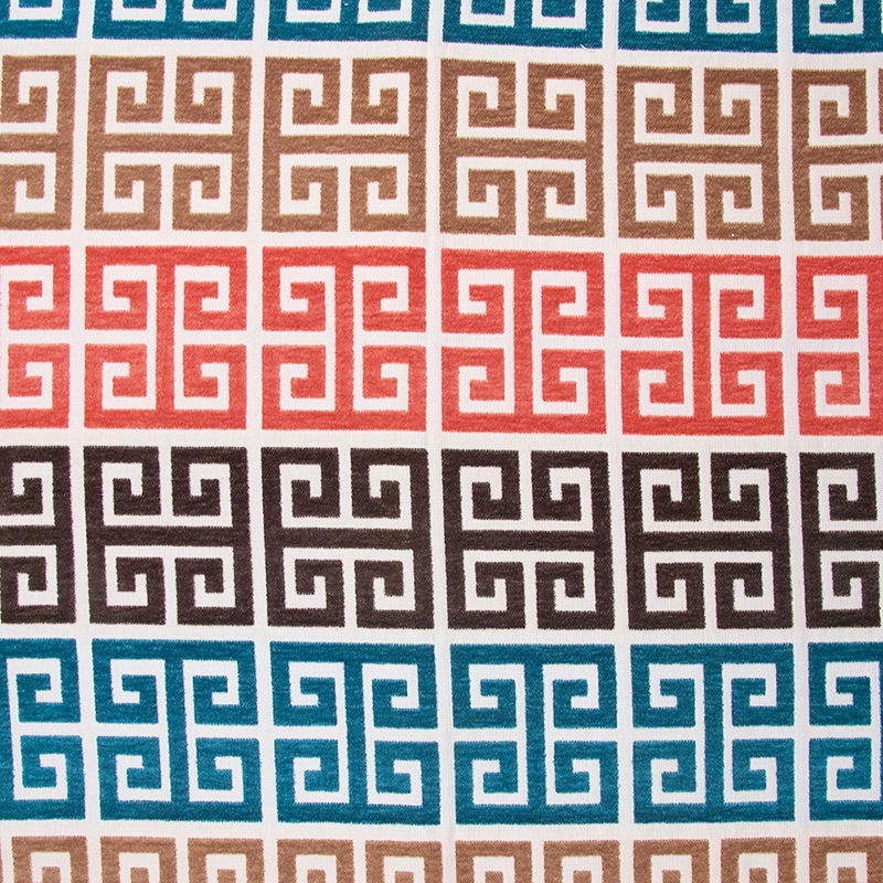 RK Classics Genevieve Greek Key Harvest Upholstery Fabric