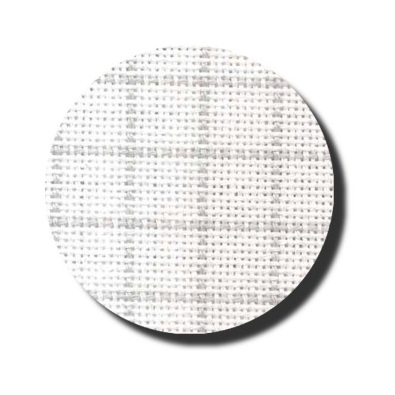 Zweigart ~ 28 ct. Easy Count Grid White/Grey Lugana Fat Eighth or Custom