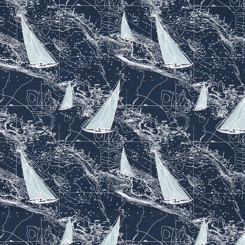 Premier Prints Sail Away Vintage Indigo Fabric