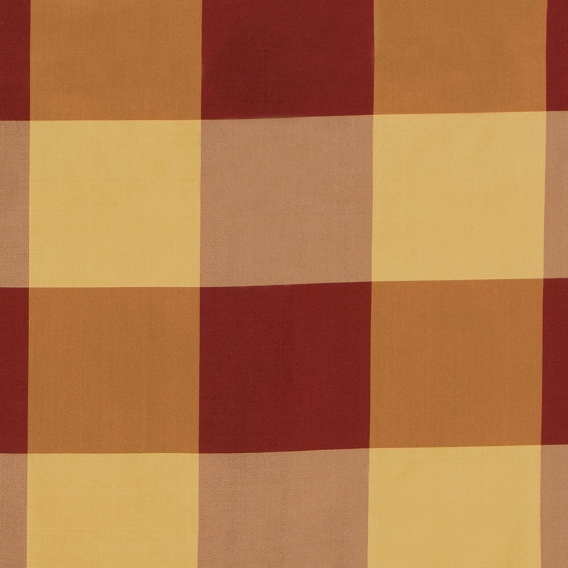 RK Classics Eliana Silk Taffeta Plaid Honey Jam Fabric
