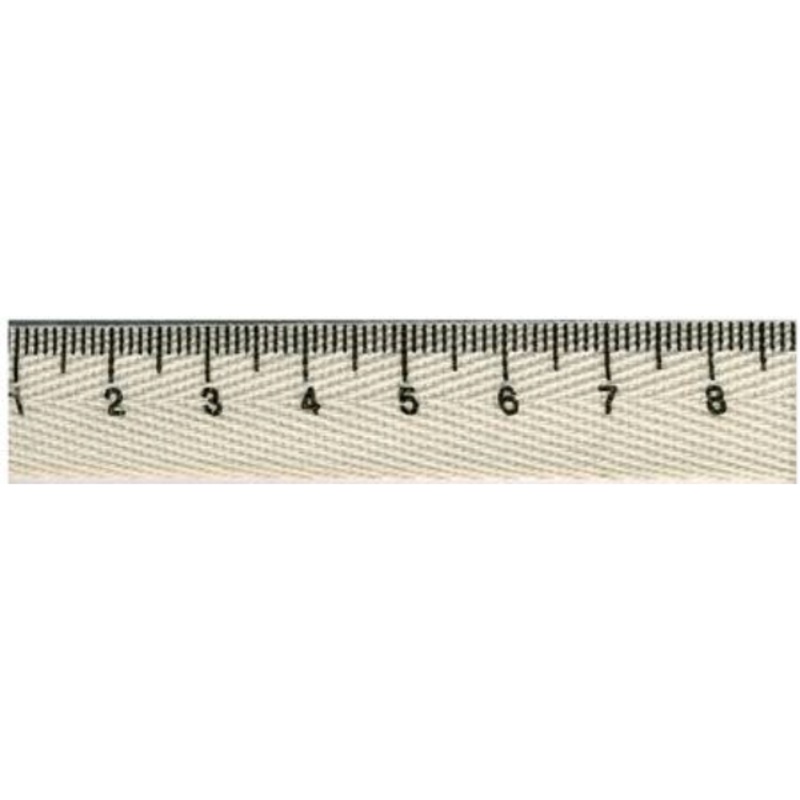 5/8″ Measuring Tape Ribbon ~ Ivory